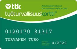 Työturvallisuuskortti. Työturvakortti koulutus / kurssi Turku