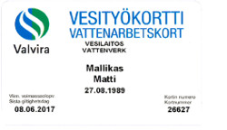 Vesityökortti (vesihygieniapassi) kurssi / koulutus Turku